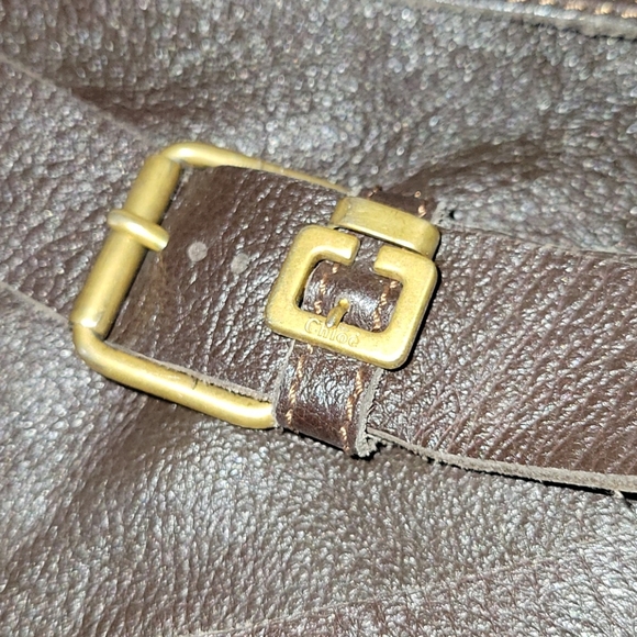 Chloe buckle brown slip on flat boots - Picture 4 of 8